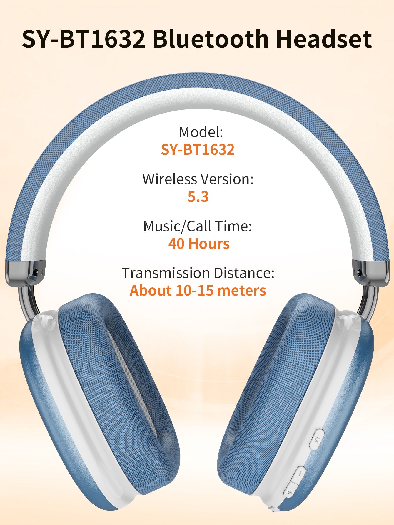 VEATOOL Wireless Over-Ear Headphones,Active Noise Cancelling,Transparency Mode,Spatial Audio,Comfortable Protein Earpads, 24Hrs Playtime