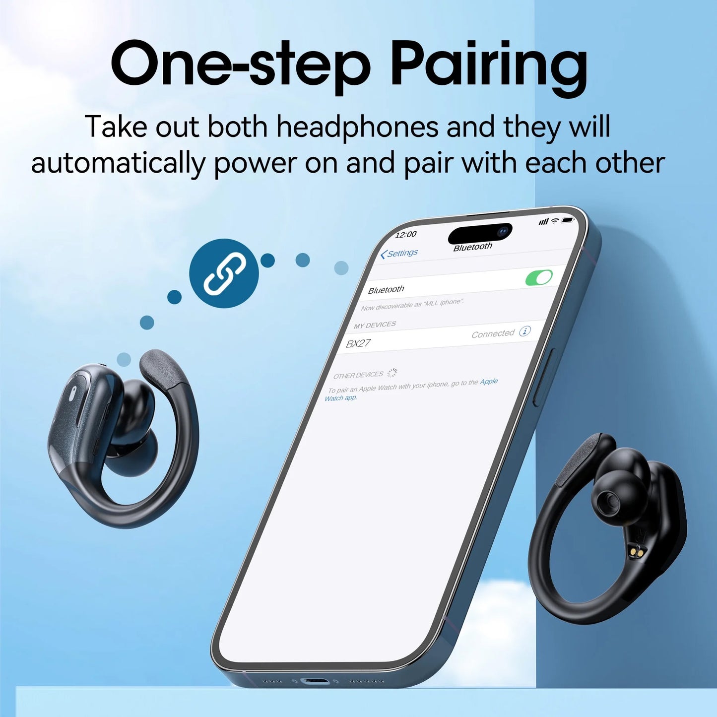 VEAT00L X7 Wireless Earbud,80Hrs Bluetooth 5.3 Headphones IP7 Waterproof for Sport,with ENC Noise Cancelling Mics,Deep Bass Over-Ear bud with Earhooks