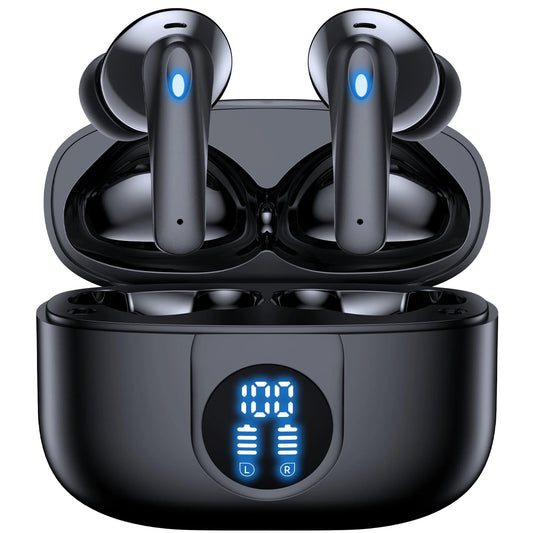 VEAT00L P91 Wireless Earphones Bluetooth V5.4 with Noise Cancelling Mic, 60H Long Endurance