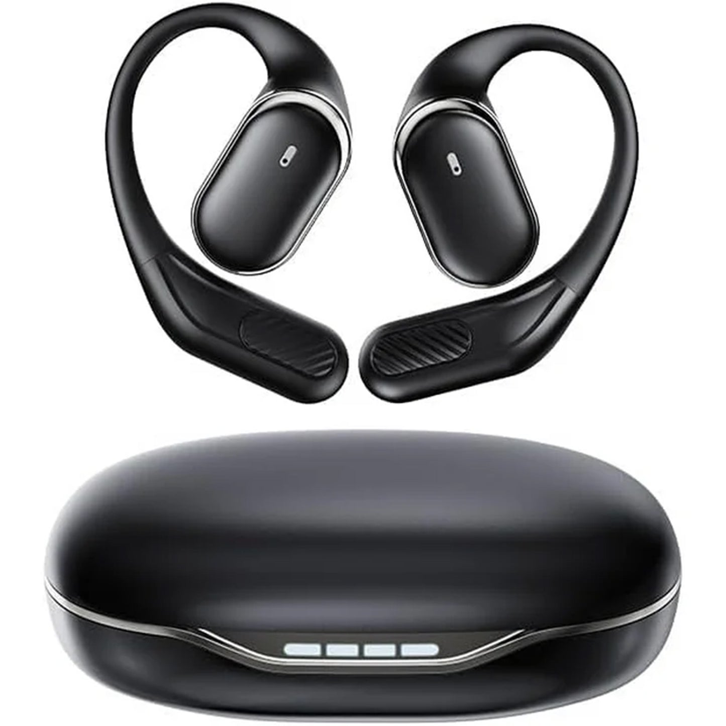 VEATOOL T6 Open Ear Headphones,Bluetooth 5.4, 60H Playtime Stereo Sound, Air Conduction IPX7 Waterproof Open Ear Earbud with Ear Hooks