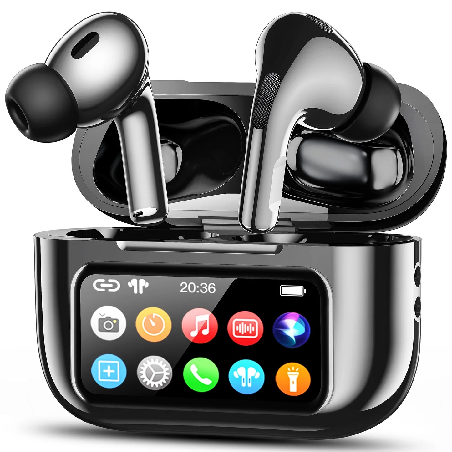 VEAT00L A9 ANC+ENC Earbuds with Smart Touch Screen,Bluetooth 5.4, HiFi Stereo Multiple EQ settings