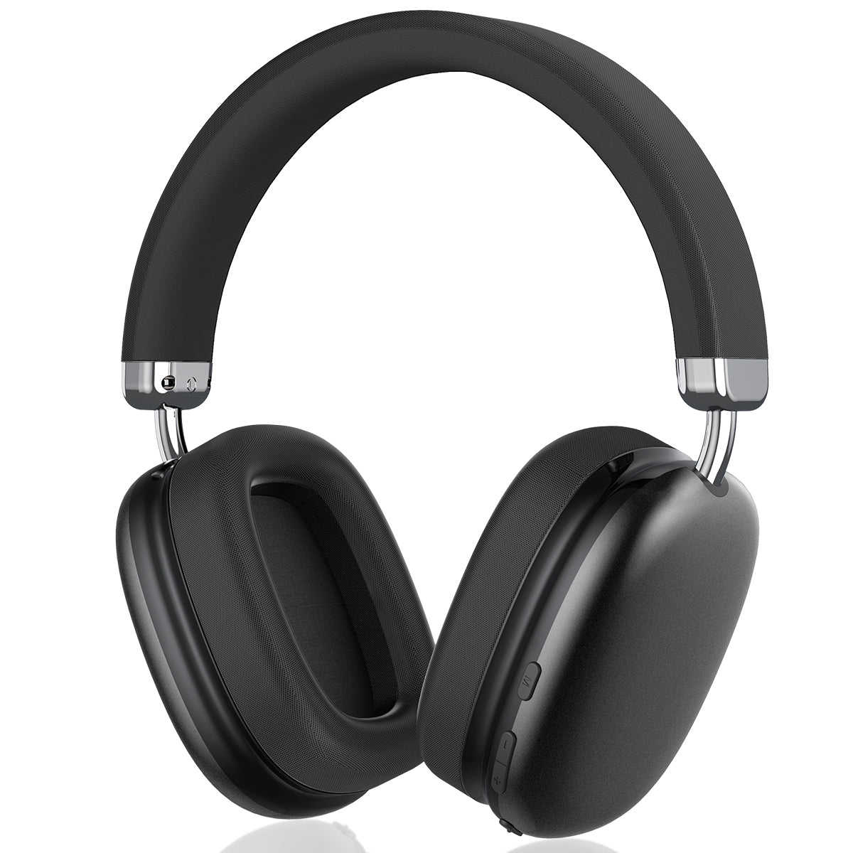 Wireless Over-Ear Headphones. Active Noise Cancelling, Transparency Mode, Spatial Audio, Bluetooth Headphones with Comfortable Protein Earpads, 24 Hours Playtime for Travel/Work,Titanium Black
