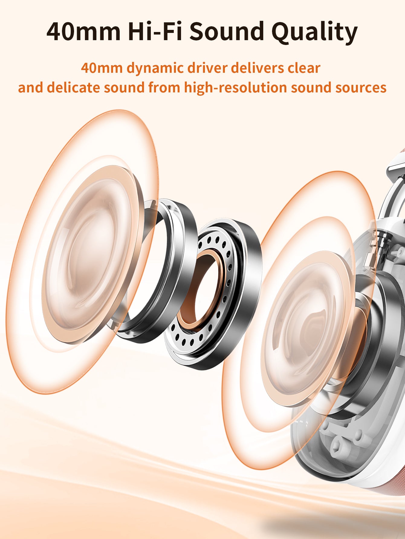 VEATOOL Wireless Over-Ear Headphones,Active Noise Cancelling,Transparency Mode,Spatial Audio,Comfortable Protein Earpads, 24Hrs Playtime