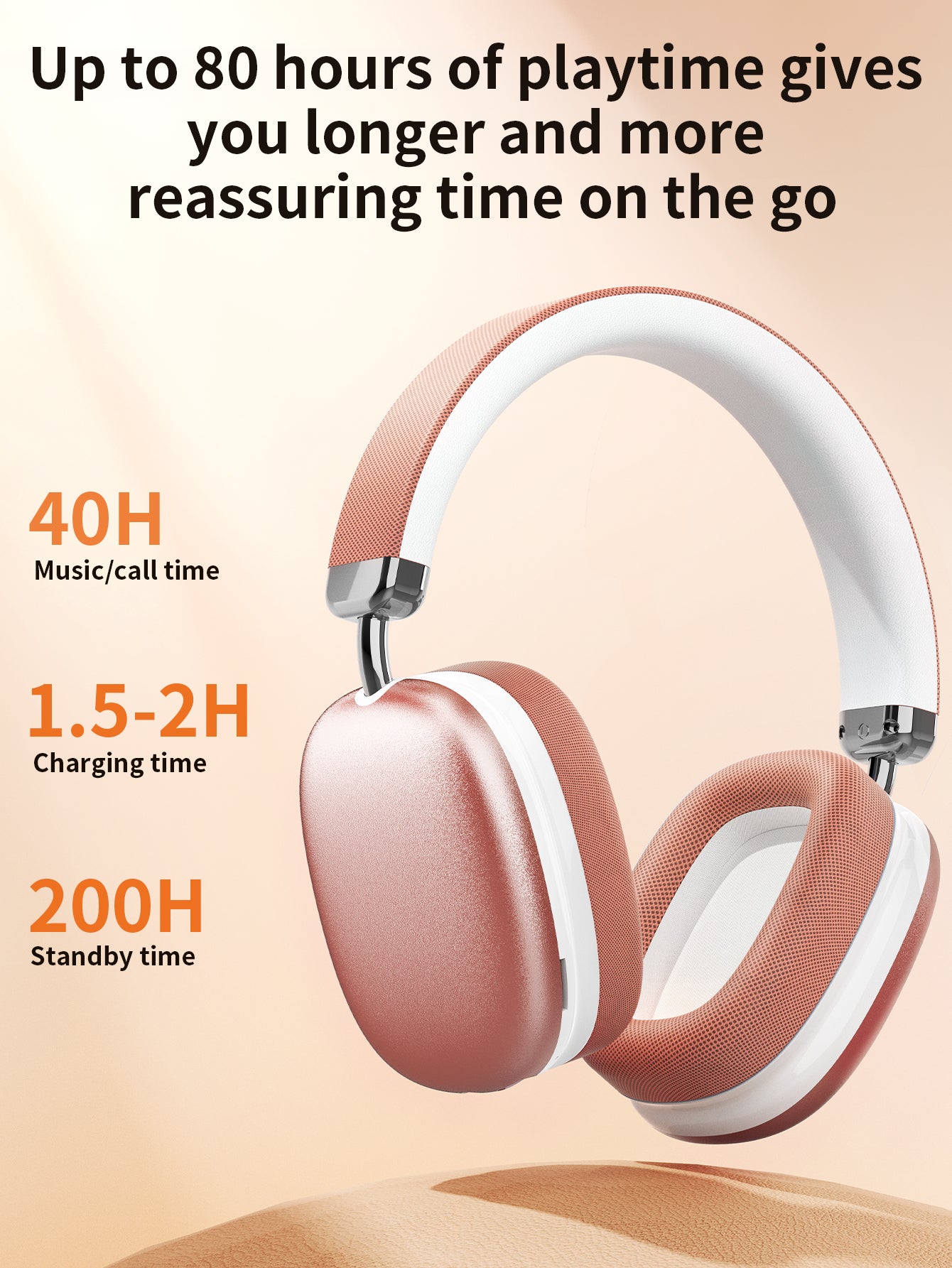 VEATOOL Wireless Over-Ear Headphones,Active Noise Cancelling,Transparency Mode,Spatial Audio,Comfortable Protein Earpads, 24Hrs Playtime