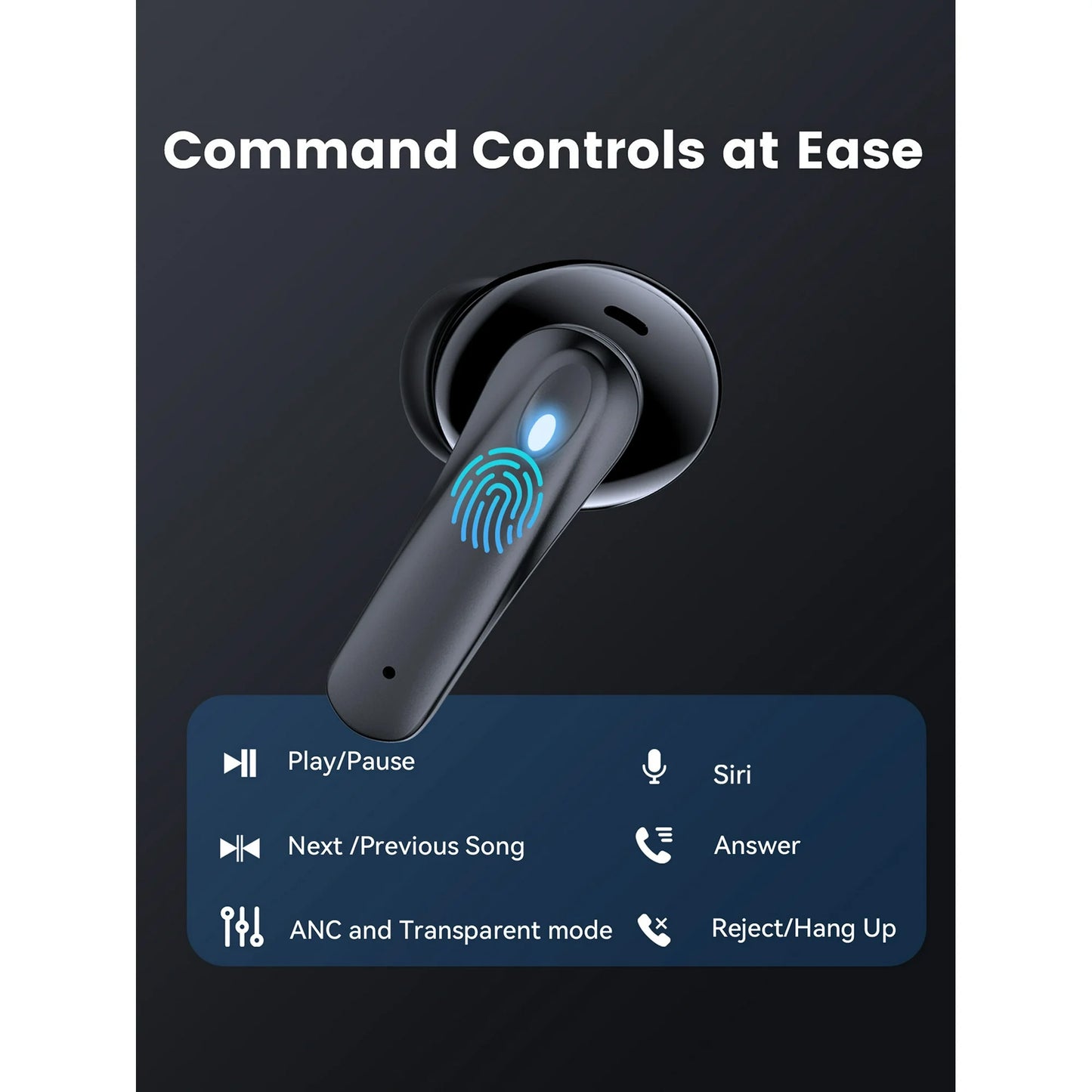 VEAT00L P91 Wireless Earphones Bluetooth V5.4 with Noise Cancelling Mic, 60H Long Endurance