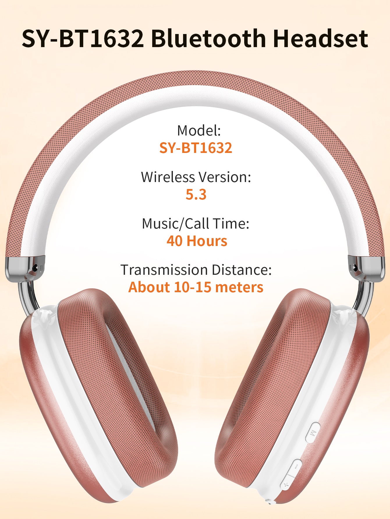 VEATOOL Wireless Over-Ear Headphones,Active Noise Cancelling,Transparency Mode,Spatial Audio,Comfortable Protein Earpads, 24Hrs Playtime